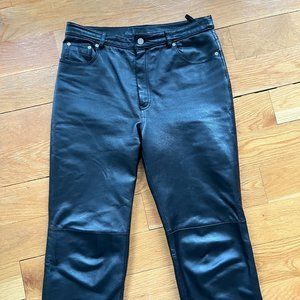 Real Leather Pants, W32, 5-pocket-jeans-Cut, Vintage